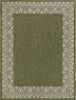 Unique Loom Outdoor Border T-KZOD1 Green Area Rug main image