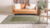 Unique Loom Outdoor Border T-KZOD1 Green Area Rug Rectangle Lifestyle Image