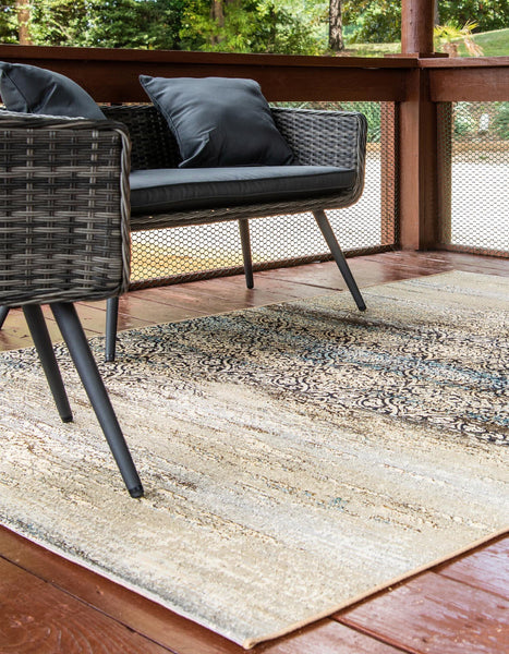 Unique Loom Outdoor Botanical OWE-EDEN-190 Beige Area Rug – Incredible ...