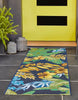 Unique Loom Outdoor Botanical OWE-EDEN-24X Multi Area Rug Runner Lifestyle Image