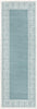 Unique Loom Outdoor Coastal OWE-CSTL10 Aqua Area Rug Runner Top-down Image