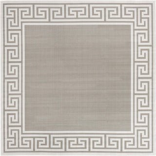 Unique Loom Outdoor Coastal OWE-CSTL10 Gray Area Rug Square Top-down Image