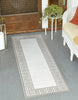 Unique Loom Outdoor Coastal OWE-CSTL10 Ivory Area Rug Runner Lifestyle Image