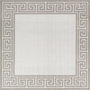 Unique Loom Outdoor Coastal OWE-CSTL10 Ivory Area Rug Square Top-down Image