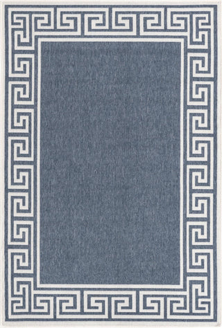 Unique Loom Outdoor Coastal OWE-CSTL10 Navy Blue Area Rug main image