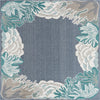 Unique Loom Outdoor Coastal OWE-CSTL3 Navy Blue Area Rug Square Top-down Image