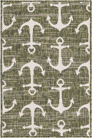 Unique Loom Outdoor Coastal T-KZOD20 Green Area Rug main image