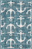 Unique Loom Outdoor Coastal T-KZOD20 Teal Area Rug main image