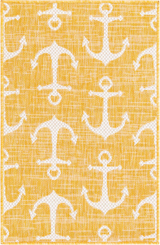 Unique Loom Outdoor Coastal T-KZOD20 Yellow Area Rug main image