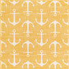 Unique Loom Outdoor Coastal T-KZOD20 Yellow Area Rug Square Top-down Image