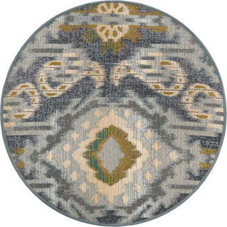 Unique Loom Outdoor Modern OWE-EDEN-20 Blue Area Rug main image