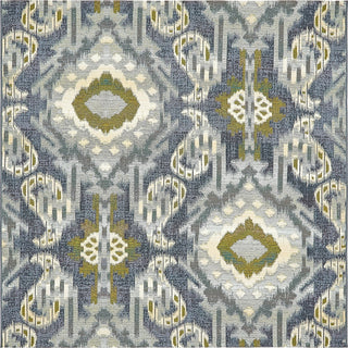 Unique Loom Outdoor Modern OWE-EDEN-20 Blue Area Rug Square Top-down Image