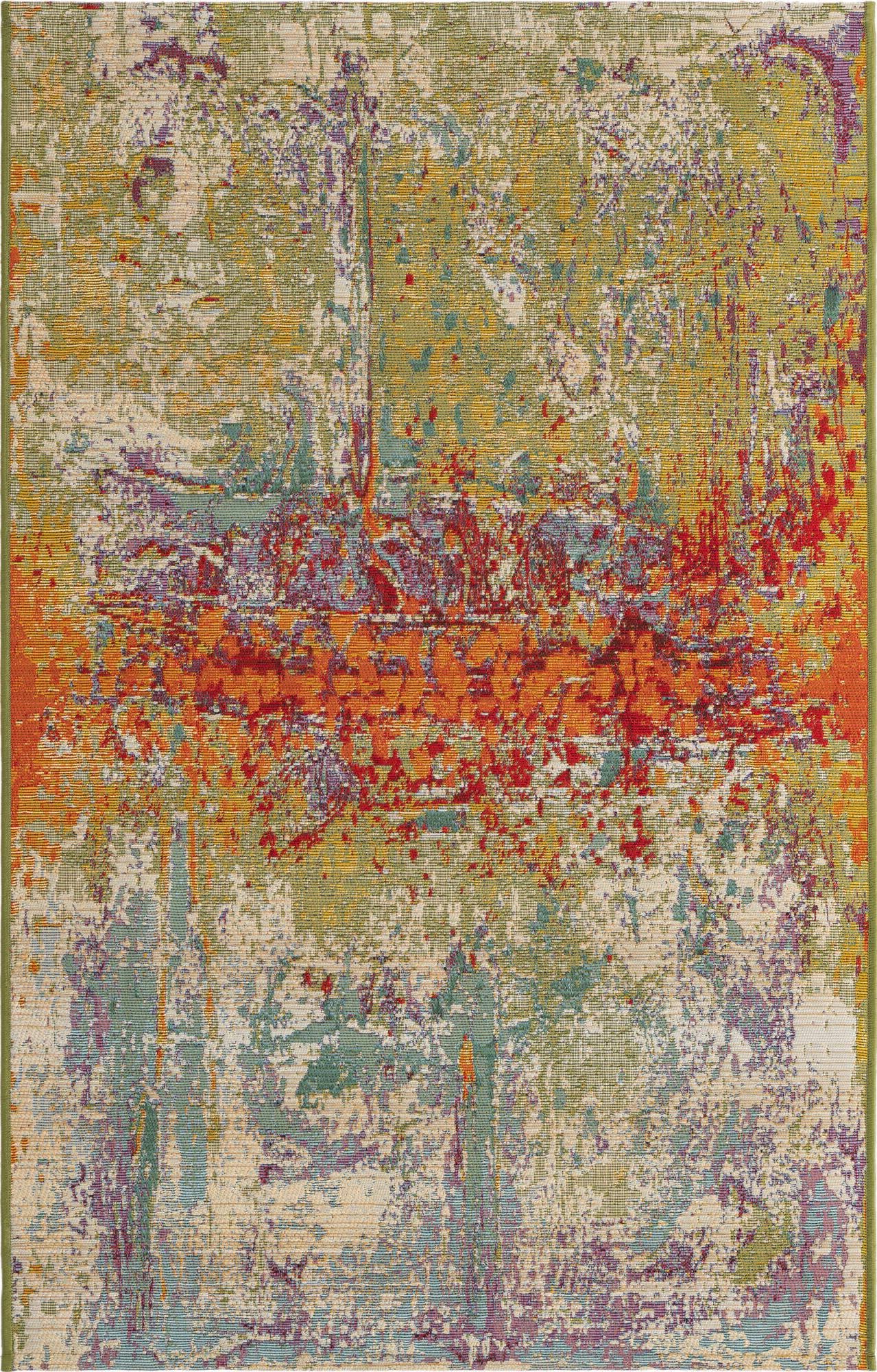 Unique Loom Outdoor Modern OWE-EDEN-215 Multi Area Rug – Incredible ...