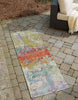 Unique Loom Outdoor Modern OWE-EDEN-201 Multi Area Rug Runner Lifestyle Image