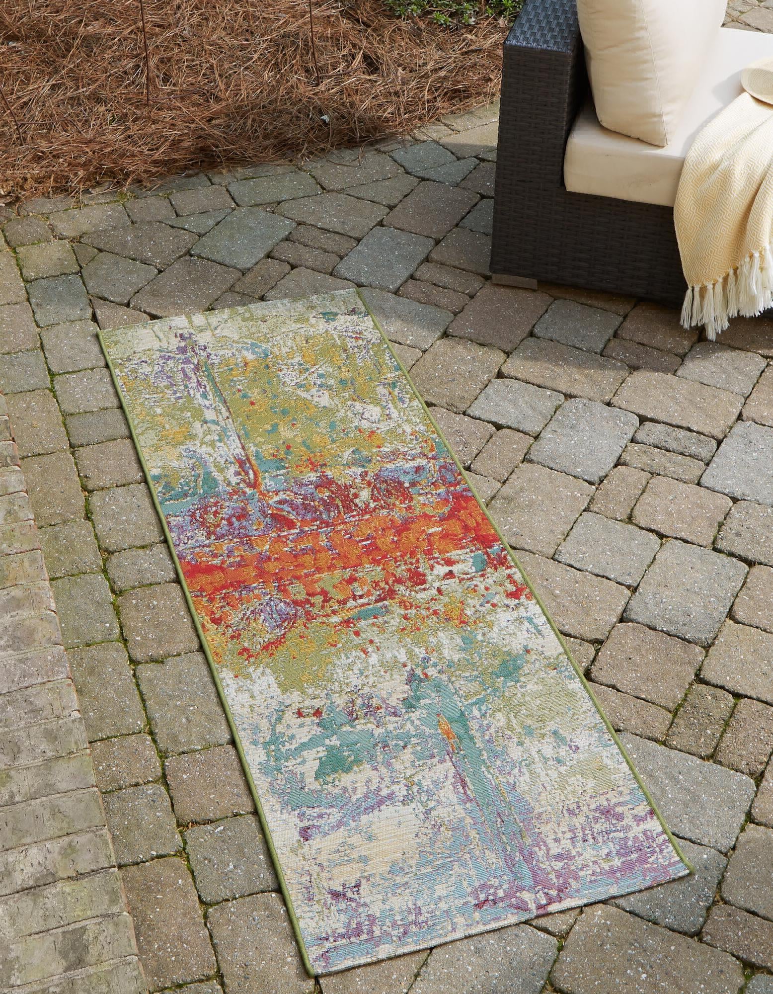 Unique Loom Outdoor Modern OWE-EDEN-201 Multi Area Rug – Incredible ...