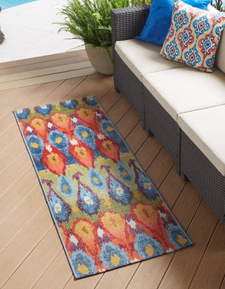 Unique Loom Outdoor Modern OWE-EDEN-229 Multi Area Rug Runner Lifestyle Image