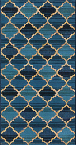 Unique Loom Outdoor Modern OWE-EDEN-29 Blue Area Rug main image