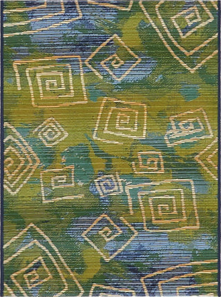 Unique Loom Outdoor Modern OWE-EDEN-5 Blue Area Rug main image