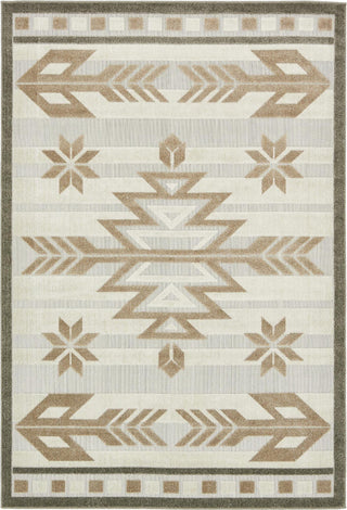 Unique Loom Outdoor Modern T-AHENK-LAGOS-F018A Beige Area Rug main image