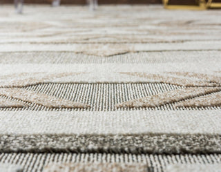 Unique Loom Outdoor Modern T-AHENK-LAGOS-F018A Beige Area Rug Rectangle Lifestyle Image