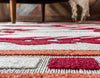 Unique Loom Outdoor Modern T-AHENK-LAGOS-F018A Burgundy Area Rug Rectangle Lifestyle Image