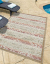 Unique Loom Outdoor Modern T-AHENK-LAGOS-F828A Beige Area Rug Rectangle Lifestyle Image Feature