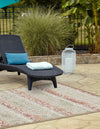 Unique Loom Outdoor Modern T-AHENK-LAGOS-F828A Beige Area Rug Rectangle Lifestyle Image