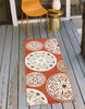 Unique Loom Outdoor Modern T-AHENK-LAGOS-F830 Terracotta Area Rug Runner Lifestyle Image