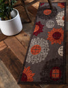 Unique Loom Outdoor Modern T-AHENK-LAGOS-F838A Brown Area Rug Runner Lifestyle Image