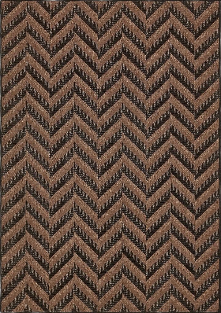Unique Loom Outdoor Modern T-KOZA-K3014A Brown Area Rug main image