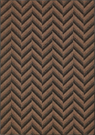 Unique Loom Outdoor Modern T-KOZA-K3014A Brown Area Rug main image