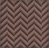 Unique Loom Outdoor Modern T-KOZA-K3014A Brown Area Rug Square Lifestyle Image