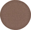 Unique Loom Outdoor Modern T-KOZA-K3030A Brown Area Rug Round Top-down Image