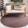 Unique Loom Outdoor Modern T-KOZA-K3030A Brown Area Rug Round Lifestyle Image