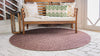 Unique Loom Outdoor Modern T-KOZA-K3030A Brown Area Rug Round Lifestyle Image