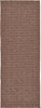 Unique Loom Outdoor Modern T-KOZA-K3030A Brown Area Rug Runner Top-down Image