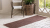 Unique Loom Outdoor Modern T-KOZA-K3030A Brown Area Rug Runner Lifestyle Image