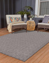Unique Loom Outdoor Modern T-KOZA-K3030A Gray Area Rug Rectangle Lifestyle Image