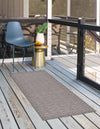Unique Loom Outdoor Modern T-KOZA-K3030A Gray Area Rug Runner Lifestyle Image