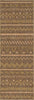 Unique Loom Outdoor Modern T-KOZA-K3078A Light Brown Area Rug Runner Lifestyle Image