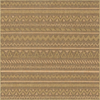 Unique Loom Outdoor Modern T-KOZA-K3078A Light Brown Area Rug Square Lifestyle Image