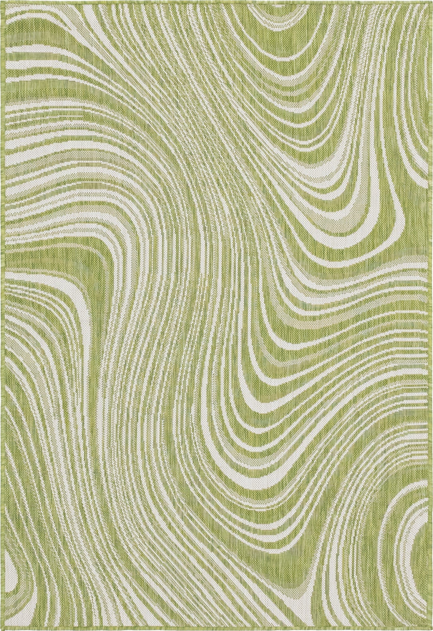 Unique Loom Outdoor Modern T-KZOD13 Green Area Rug main image