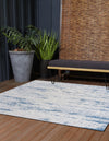 Unique Loom Outdoor Modern T-KZOD21 Blue Area Rug Square Lifestyle Image