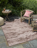 Unique Loom Outdoor Modern T-KZOD21 Brown Area Rug Rectangle Lifestyle Image Feature
