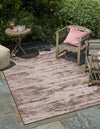 Unique Loom Outdoor Modern T-KZOD21 Brown Area Rug Rectangle Lifestyle Image Feature