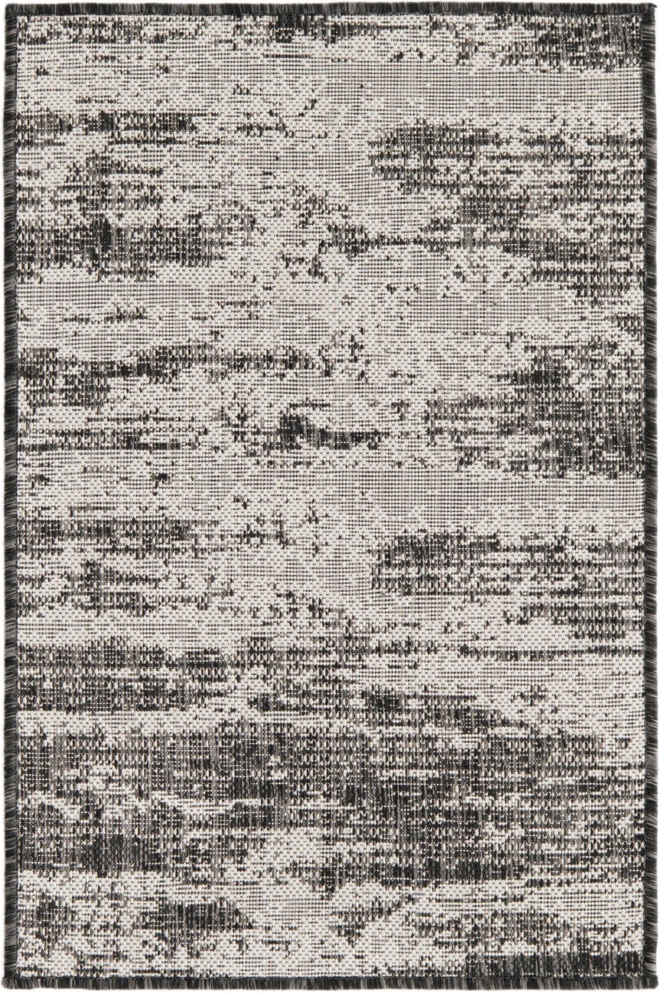 Unique Loom Outdoor Modern T-KZOD21 Charcoal Area Rug main image