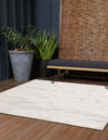 Unique Loom Outdoor Modern T-KZOD21 Gray Area Rug Square Lifestyle Image
