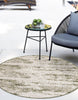 Unique Loom Outdoor Modern T-KZOD21 Green Area Rug Round Lifestyle Image