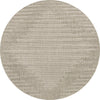 Unique Loom Outdoor Modern T-KZOD26 Gray Area Rug Round Lifestyle Image Feature