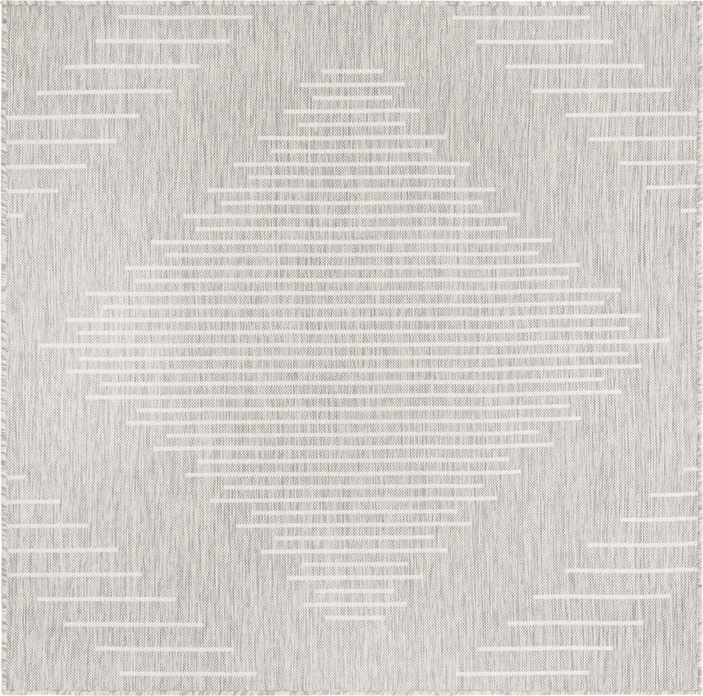 Unique Loom Outdoor Modern T-KZOD26 Gray Area Rug main image